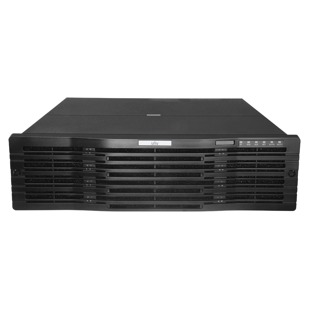 [UV-NVR516-64O2] (UV-NVR516-64O2) Enregistreur NVR pour caméra IP - Gamme Pro - 64 CH video | 12 Mpx - Prend en charge 2 cartes décodeurs - Bande passante 384 Mbps - Prend en charge 16 disques durs | RAID