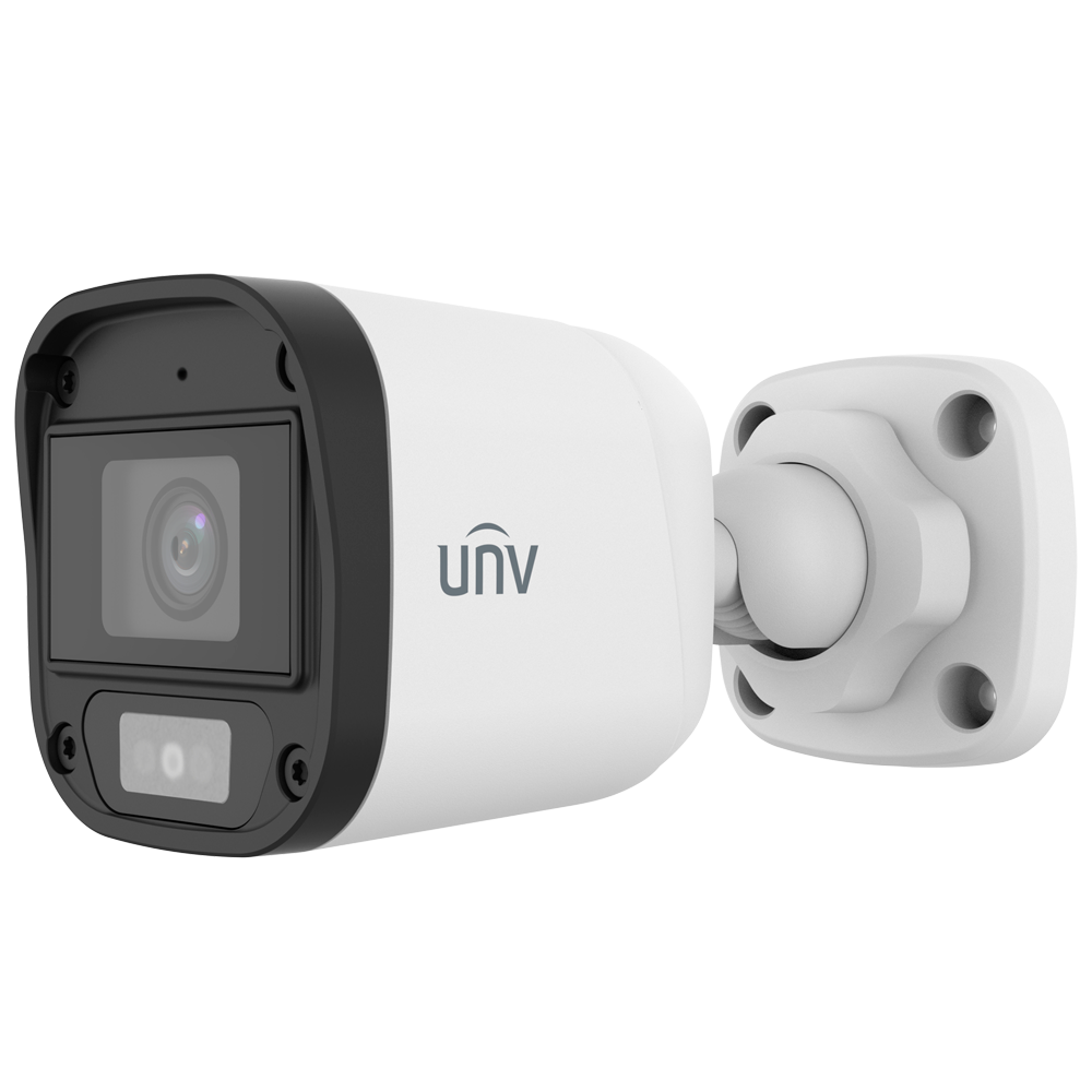 (UV-UAC-B112-AF28-DL) Uniview - Caméra Bullet 4n1 | Gamme Dolphin - Résolution 2Mpx - Capteur 2.8 mm | Microphone intégré - IR 20 m | Lumière blanche 20 m - Étanche IP67