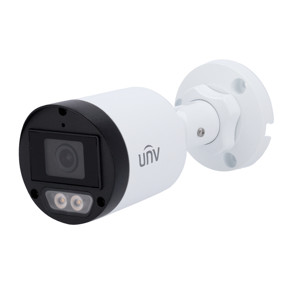 (UV-UAC-B122-AF40M-W) Caméra Bullet 4n1 Uniview - 2 MP | Objectif 4 mm - Lumière blanche 40 m  - ColorHunter - IP67 | Mic | Métal
