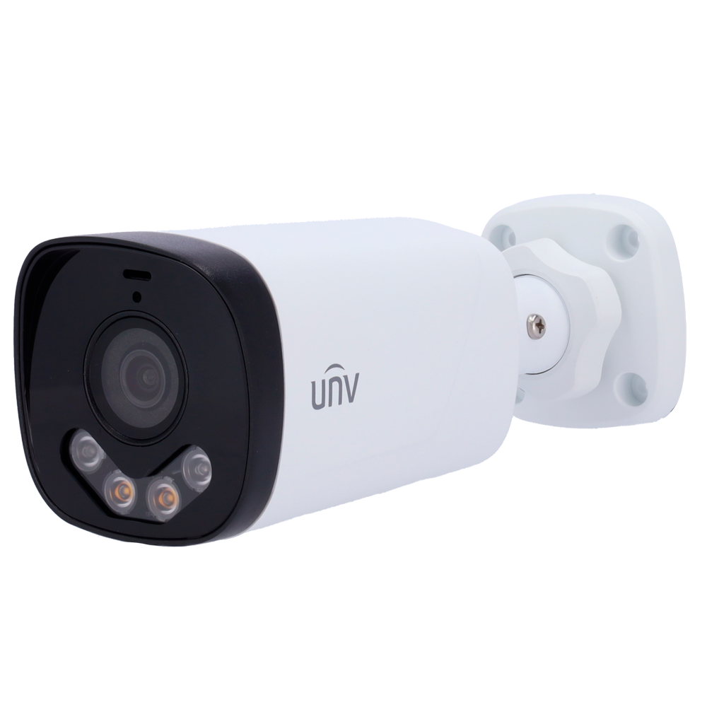 [UV-UAC-B142-AF40LM-DL] (UV-UAC-B142-AF40LM-DL) Uniview - Caméra Bullet 4n1 | Gamme Whale - Résolution 2 Mégapixel - Objectif 4 mm | ColorHunter - Portée des IR Smart et de la lumière blanche 40 m  - IP67 : Microphone intégré : Métal +Plastique