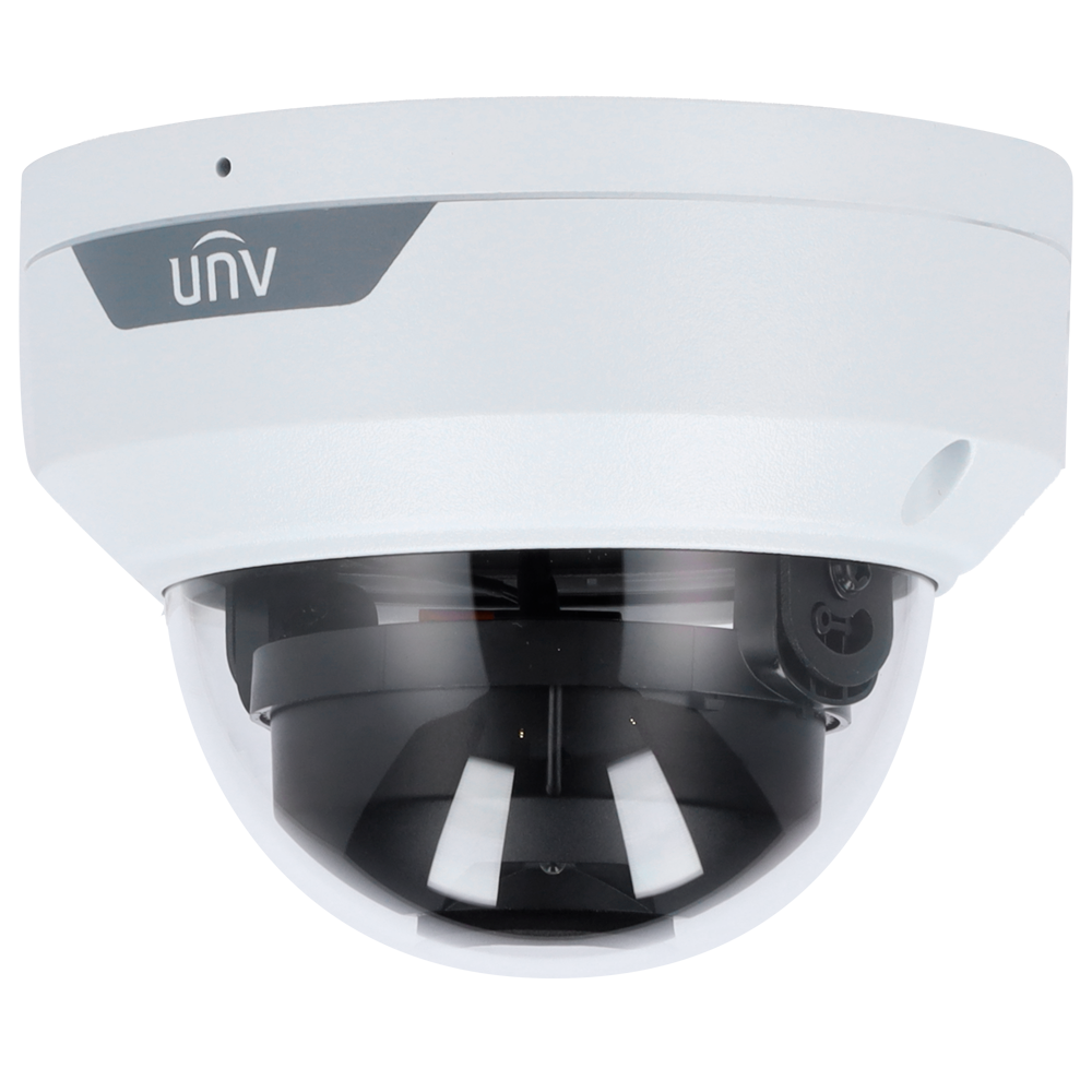 [UV-UAC-D128-ADF28MS] (UV-UAC-D128-ADF28MS) Uniview - Caméra Dôme 4n1 | Gamme Whale - Résolution 8 Mégapixel - Objectif 2.8 mm | LightHunter - Portée IR Smart 40 m | WDR 120 dB - IP67 | IK10 | Métal et plastique