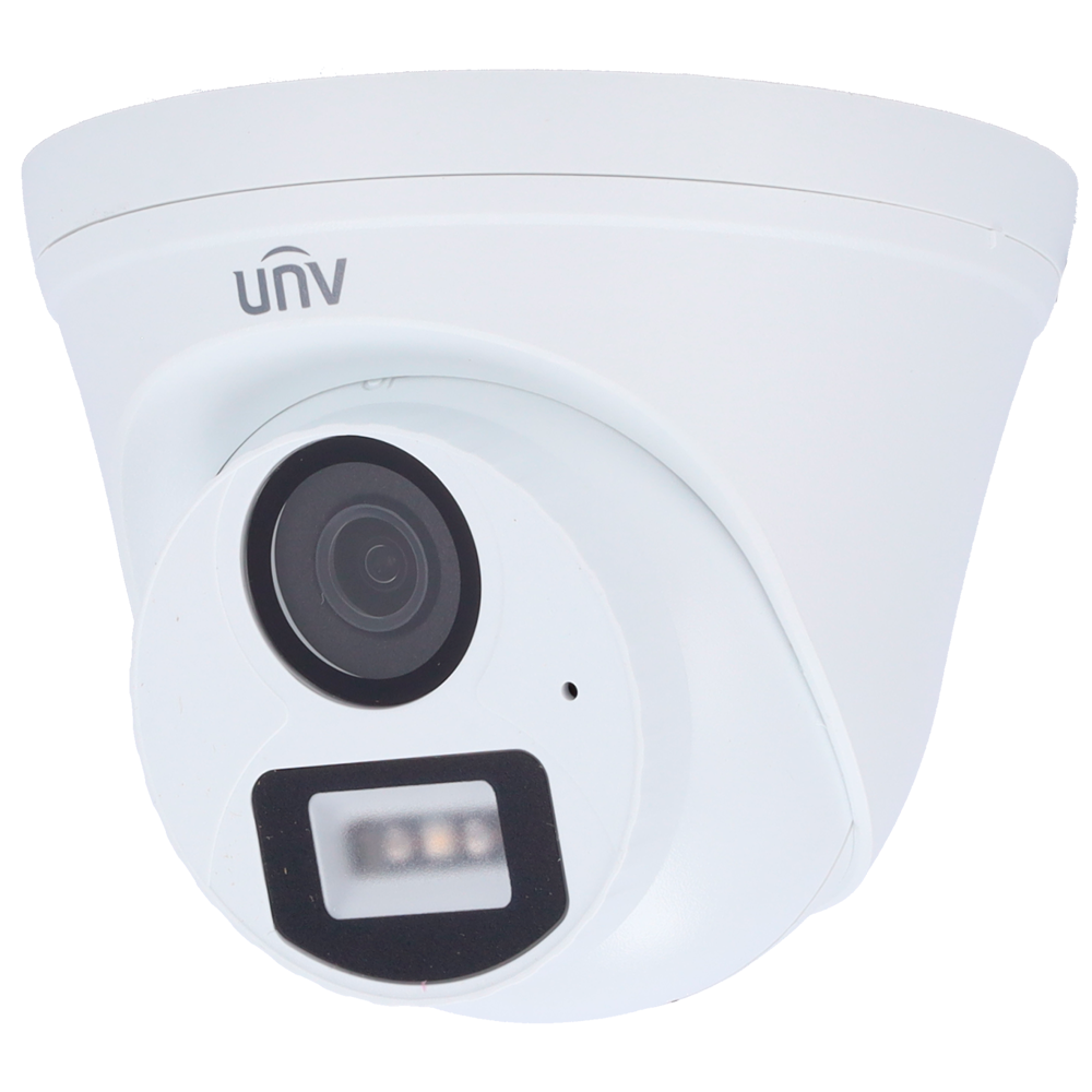 (UV-UAC-T112-AF28-DL) Uniview - Caméra Turret 4n1 | Gamme Dolphin - 1/3" Progressive Scan CMOS - Objectif 2.8 mm - IR 20 m | Lumière blanche 20 m - IP67 | Protection contre les surtensions 4KV