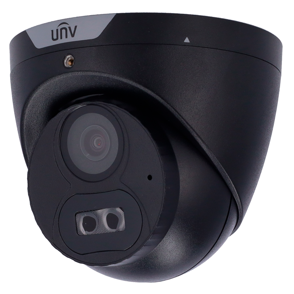 (UV-UAC-T122-AF28LM-BLACK) Uniview - Gamme Easy - Caméra Turret 4n1 | Gamme Whale - Objectif 2.8 mm | LightHunter - Smart IR portée 40 m - IP67 | Microphone intégré | Couleur noir