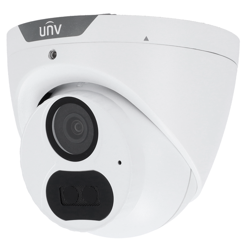 [UV-UAC-T125-AF28LM] (UV-UAC-T125-AF28LM) Uniview - Mini-caméra Bullet - Gamme Whale - Résolution 5 Mégapixel - Objectif 2.8 mm | LightHunter - Smart IR portée 40 m - IP67 : Microphone intégré : Métal +Plastique