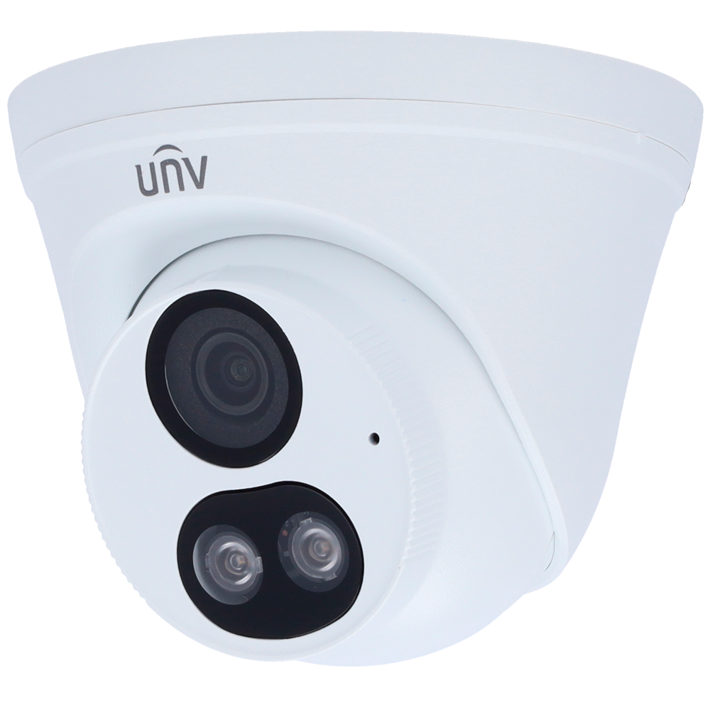 (UV-UAC-T142-AF28LM-DL) Uniview - Caméra Turret 4n1 | Gamme Whale - Résolution 2 Mégapixel - Objectif 2.8 mm | ColorHunter - Portée des IR Smart et de la lumière blanche 40 m  - IP67 : Microphone intégré : Métal +Plastique