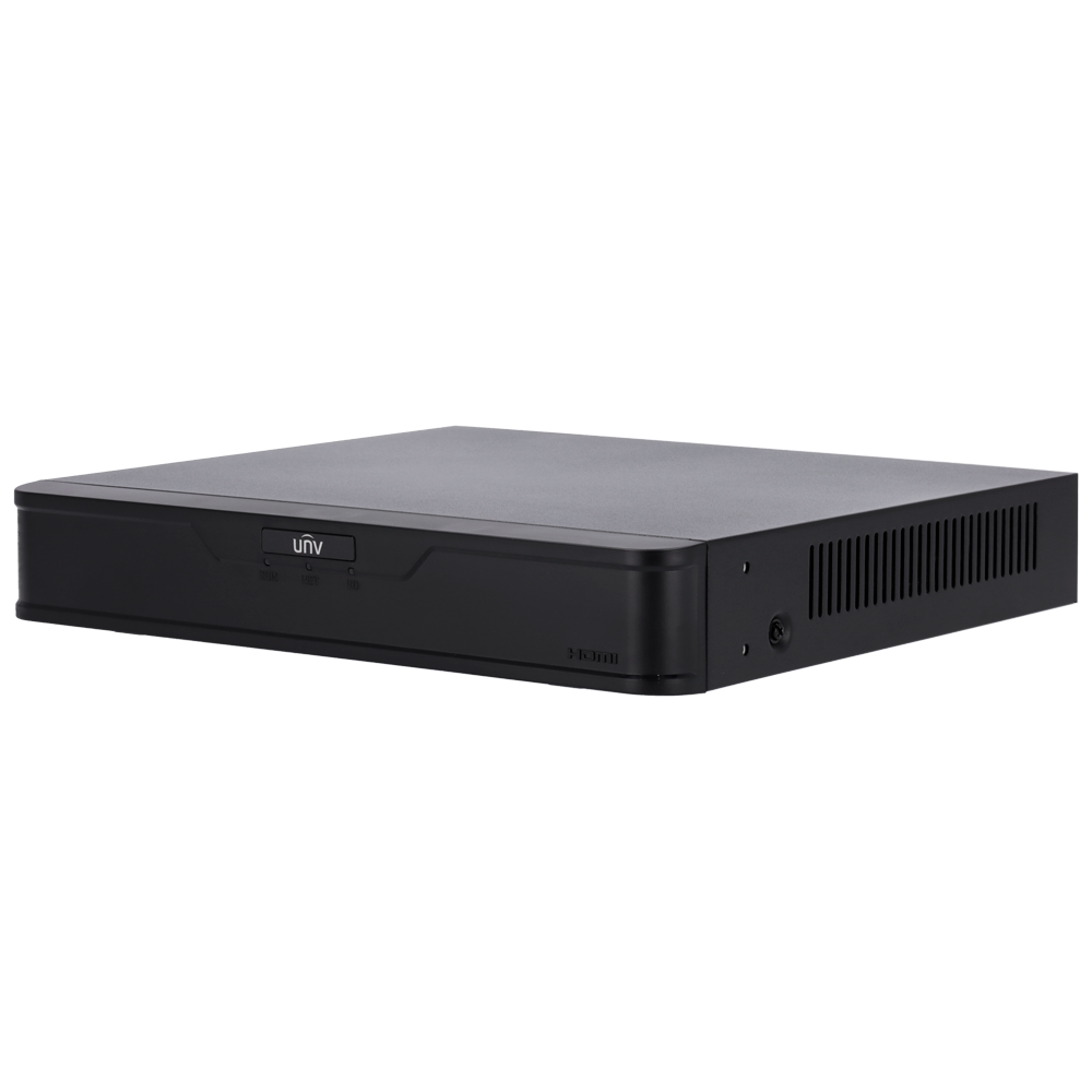(UV-XVR301-04U3) Enregistreur vidéo 5n1 Uniview - Gamme Easy - 4 CH HDTVI / HDCVI / AHD / CVBS + 4 extra IP - Audio sur coaxial / Alarmes - Supporte 1 disque dur jusqu'à 8TB - UMD / SIP / Détection des visages