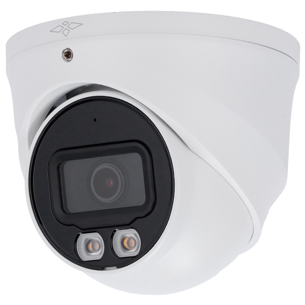 (XS-T744A-8P-DL) Caméra turret HDCVIX-Security - CMOS 4K - Objectif 3.6 mm - WDR(120dB) - Double lumière: IR + Portée de la cible 40 m | Microphone - Étanche IP67