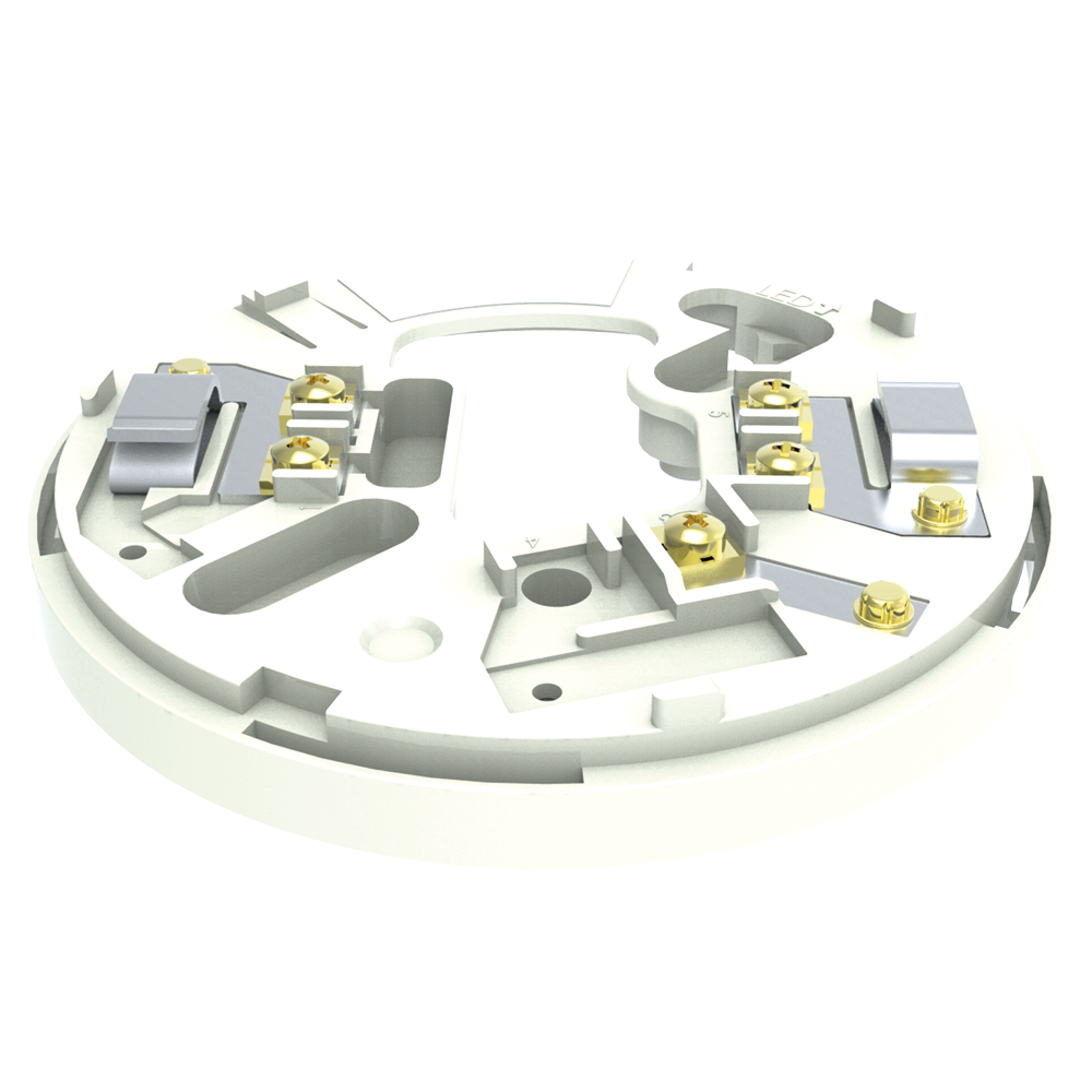 (YBN-R/4IS(WHT)) Base de montaje estándar convencional IS - Acepta cables de 2,5 mm2 - Perfil delgado: solo 8 mm - Contactos de cableado resistentes - Conexión rápida - Contactos de acero inoxidable