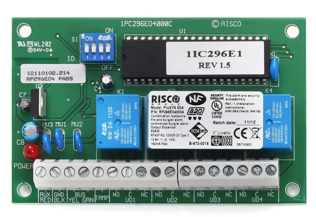 [RP296E04000A] (RP296E04000A) 4 Relay Outputs + IMQ