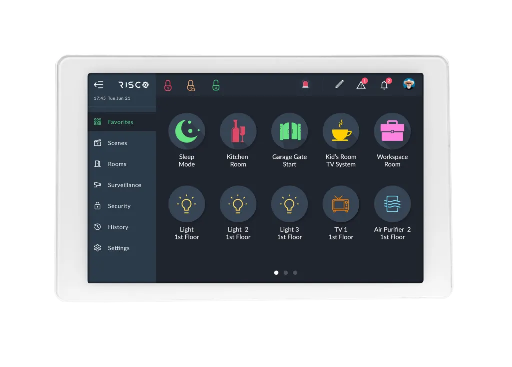 [RP432KPTP00A] (RP432KPTP00A) RisControl IPS Touchscreen KP+ Proximity