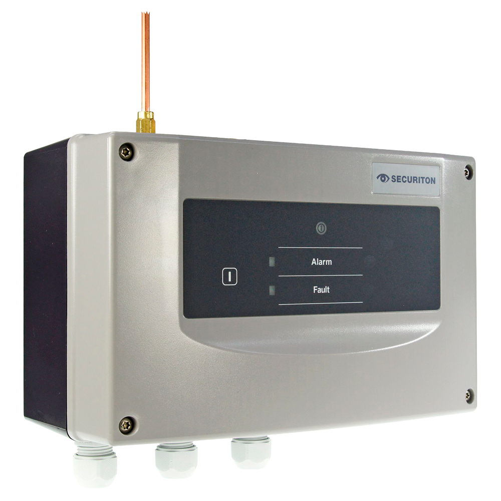 (ADW535-1) Detector térmico lineal rearmable - Sensor de presión completamente electrónico - 2 relés configurables - Vigilancia precisa y continua  - EN 54-22 - longitud máxima del tubo 115m