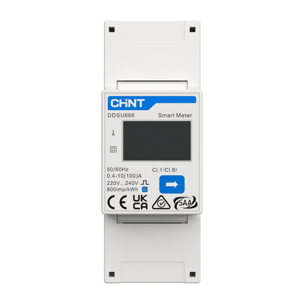 (ASOX-1P-100A-CT) Smart Meter Anker Solix - Monofásico | Bidireccional - Compatible con inversor ASOX-H6K - Montaje en carril DIN - Precisión Clase B
