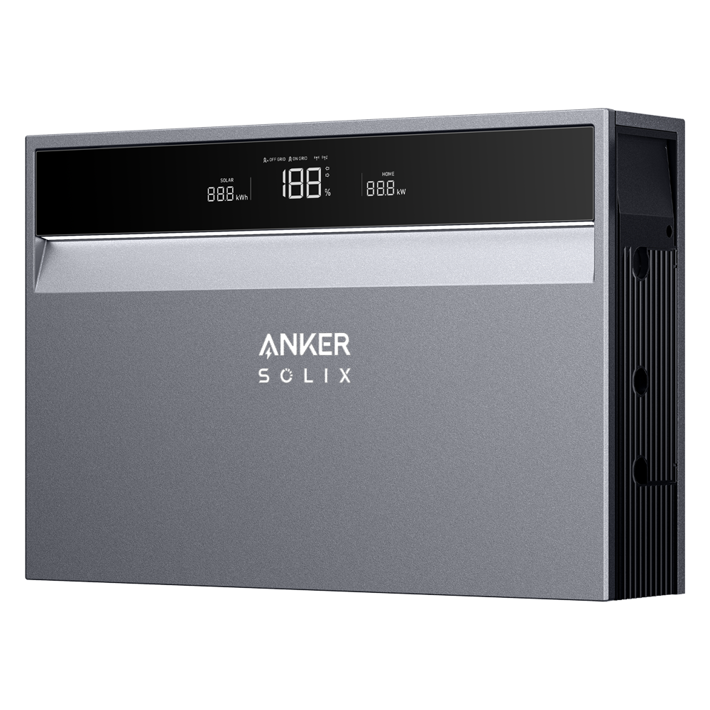 (ASOX-H8K) Onduleur triphasé Anker Solix - Fonctionne avec au moins 1x ASOX-X1-B5 - Puissance de sortie 8000W - Différents modes de fonctionnement et de travail - Contrôle via l'application  - ASI domestique ASI de secours IP66