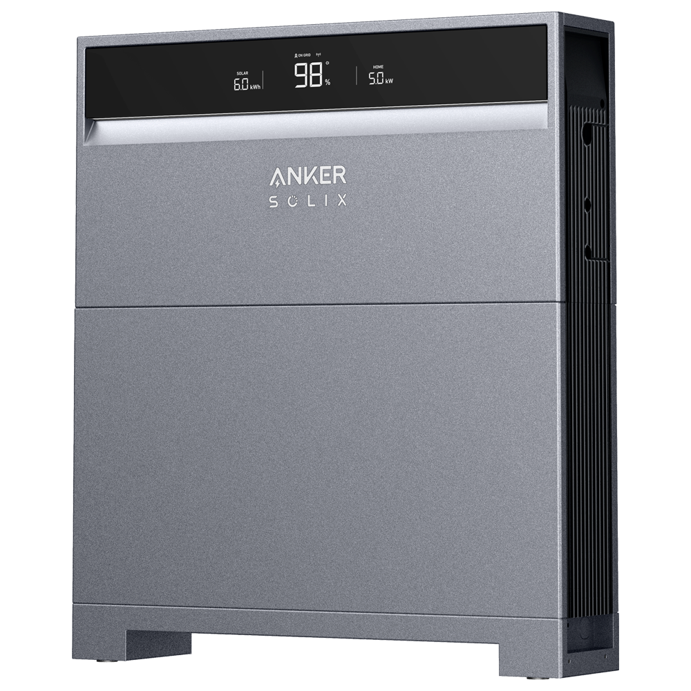(ASOX-H8K-1xB5) Pack onduleur + batterie Anker SOLIX - Onduleur ASOX-H8K Triphasé - Puissance 8000W - 2 Entrées MPPT - Batterie ASOX-X1-B5 5000Wh - Différents modes de fonctionnement
