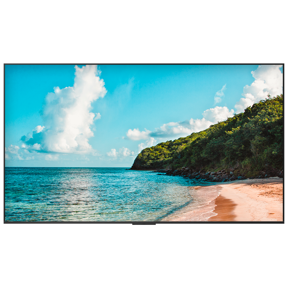 (HIS-100DM66E) Moniteur de signalisation numérique 100" - Résolution 4K - Luminosité 500 nits - Fonctionnenent 24/7 - Android 11 - Hauts-parleurs intégrés