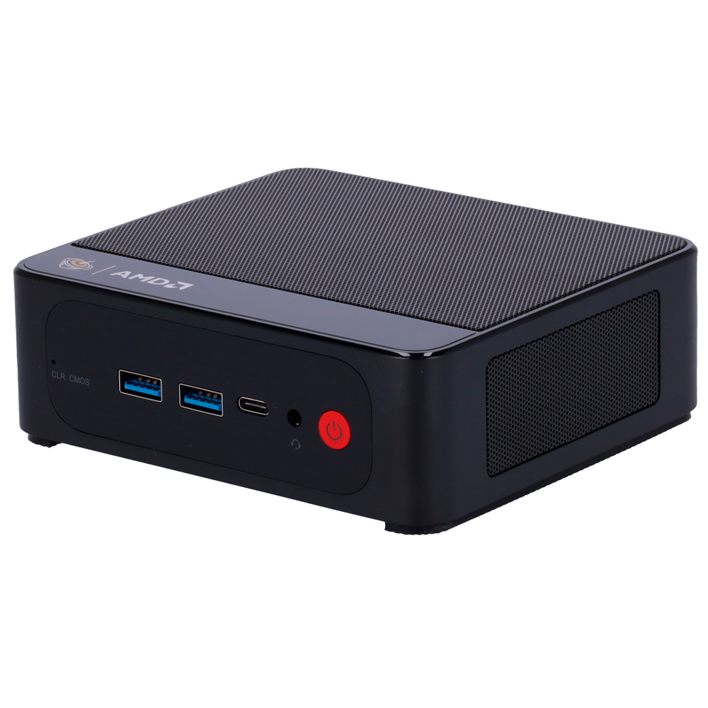 (MINI-PC-ZEN3-6CORE-V5) Mini PC sin sistema operativo - CPU AMD Ryzen 5 5500U - GPU Radeon 7Core - RAM 16GB + ROM 500GB SSD | Ranura HDD - WiFi 6, Bluetooth 5.2 y RJ45 10/100/1000M - HDMI 2.0 4K y USB 3.2 Gen2