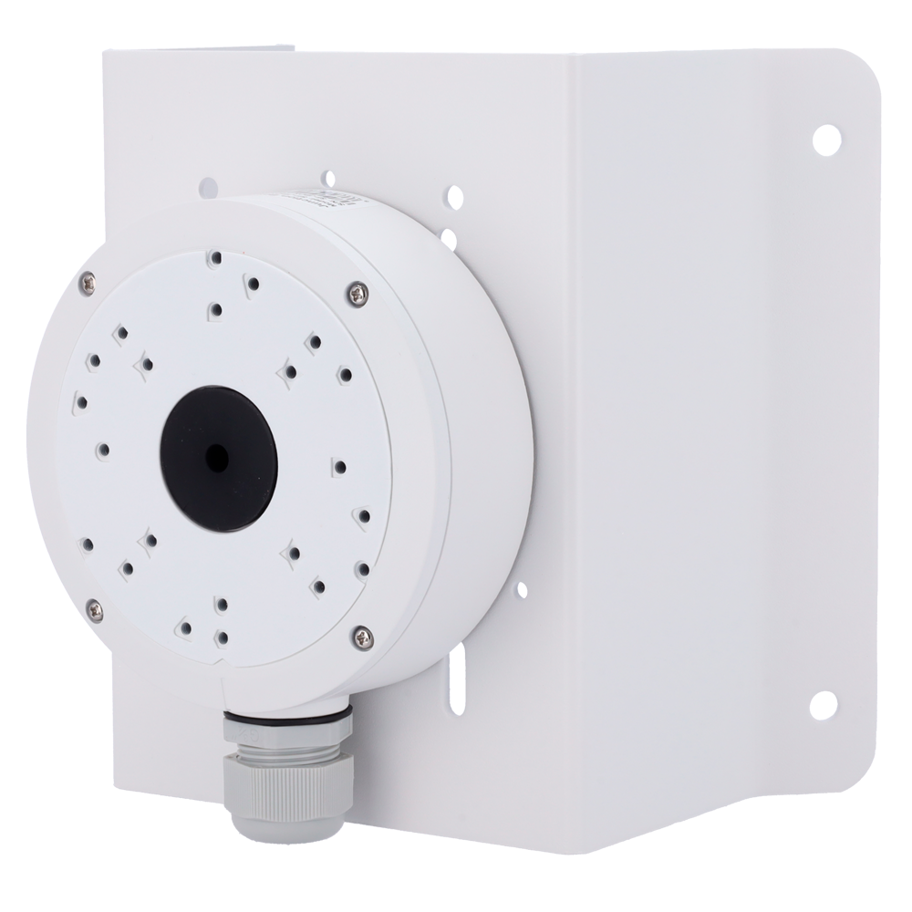 (SF-CB-0302+0601) Support de plafond Safire Smart - 215 (H) x 215 (L) x 121.4 (Pr) mm - Diamètre de la base pour caméras 139.3 mm - Adapté pour une utilisation extérieure - Couleur blanche - Fabrication en allliage d'aluminium