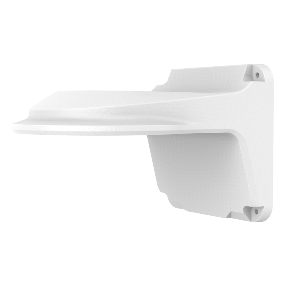 (UV-TR-WM03-B-IN-V2) Support mural - Pour caméras dôme - Adapté pour une utilisation extérieure - Couleur blanche - Passage de câble - 126 mm (H) x 126 (L) x 188 (Pr) mm