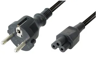 [AK-440103-018-S] (AK-440103-018-S) Câble d'alimentation 230VAC, Schuko - IEC C5, noir, 1,8 m