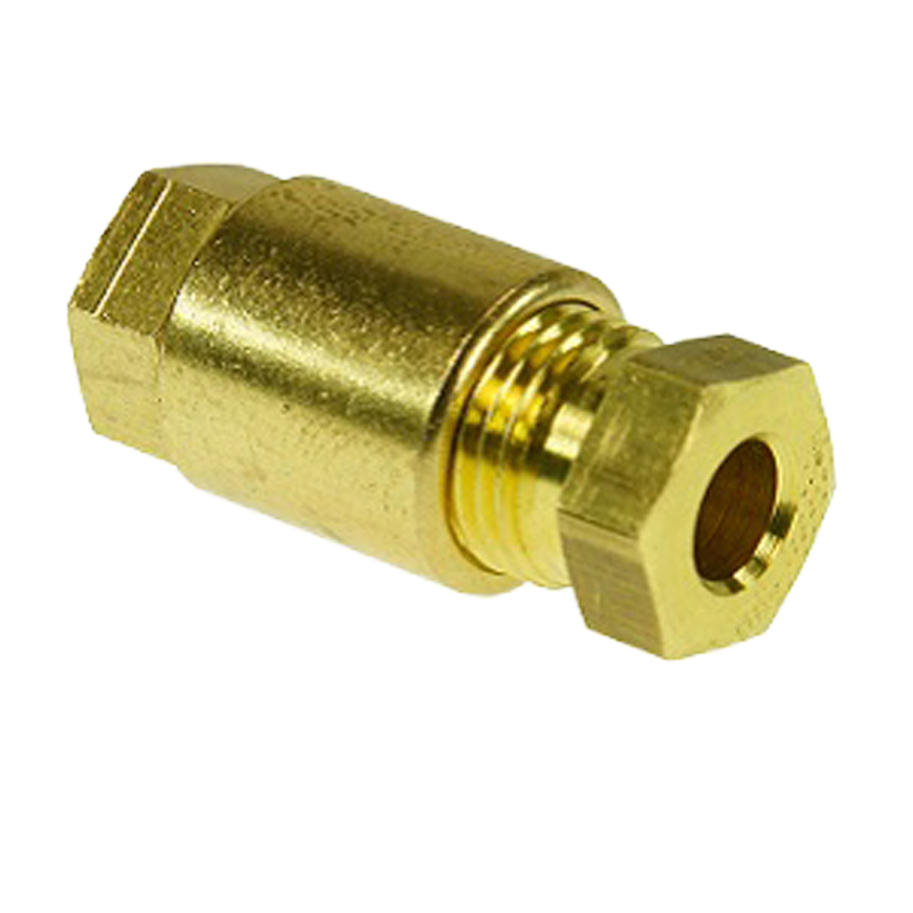 (10XSJ5/4-CUZN) SECURITON - Unión roscada recta para TU 5/4 Cu - 10 unidades - Fabricado en latón
