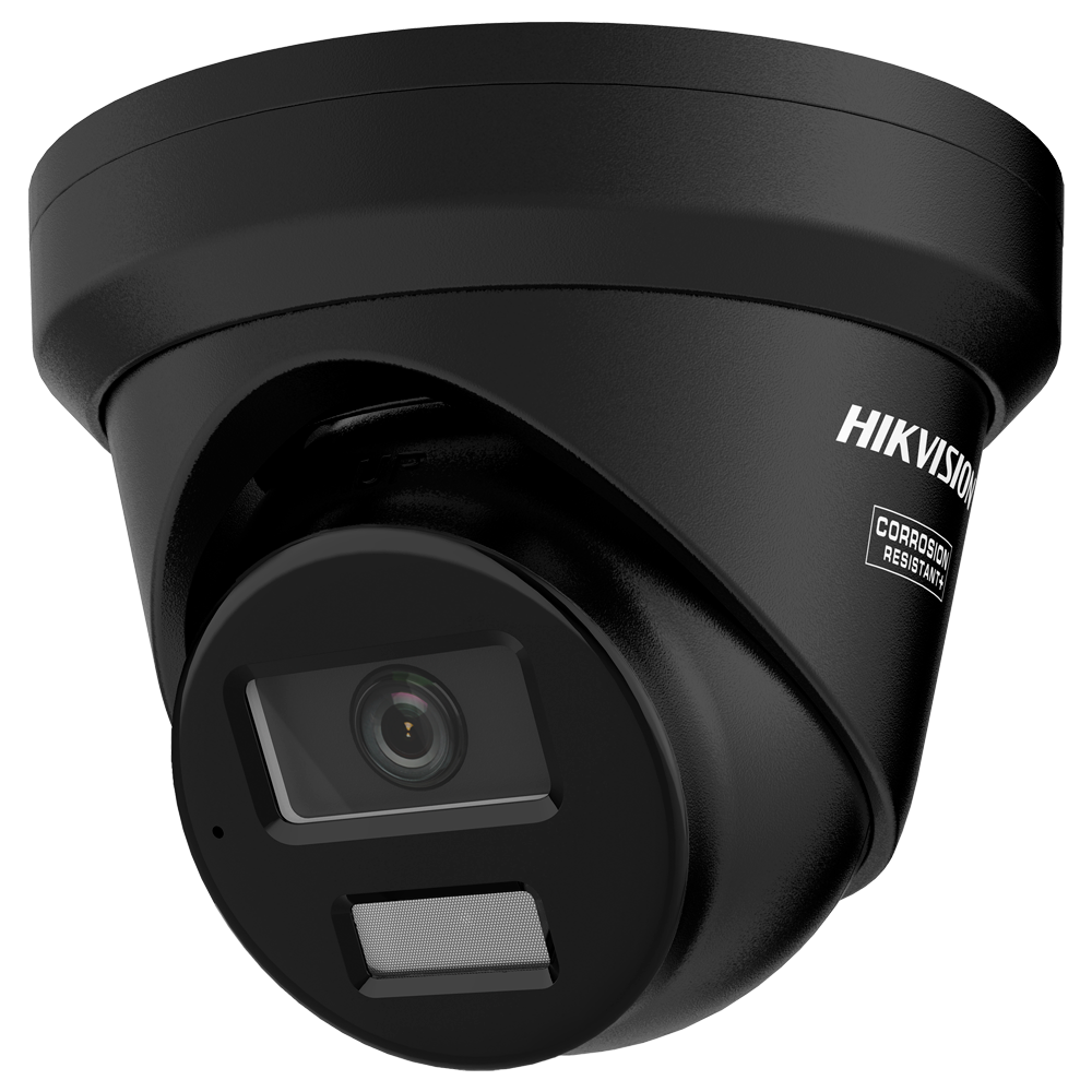(DS-2CD2343G2-LIZ2UY(2.8/4mm)(BLACK)) Hikvision cámara Turret IP gama PRO - Resolución 4 Megapíxel - Dos lentes en una 2.8/4 mm - Luz híbrida 30 m | Micrófono dual en array - AcuSense | Detección de movimiento 2.0 - Face capture | PoE | MicroSD | IP67 | NEMA 4X