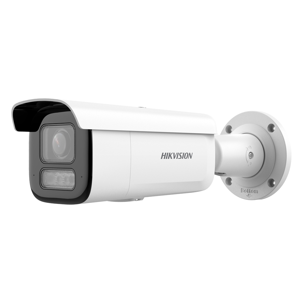 (DS-2CD2663G2-LIZS2U/SL) Caméra Bullet IP gamme PRO Hikvision - Résolution 6 Mégapixels (3200x1800) - Obj varifocal motorisé 2.8~12 mm - Audio | Microphone intégré | Alarmes | MicroSD - Lumière hybride 60 m | Lumière dissuasive | MD 2.0 - AcuSense | Détection de visage | PoE+