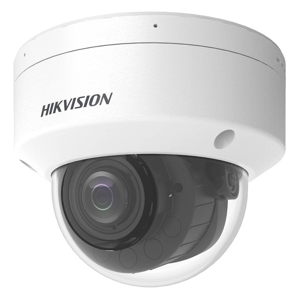 (DS-2CD2763G2-LIZS2U/SL) Caméra dôme IP gamme PRO Hikvision - Résolution 6 Mégapixels (3200x1800) - Obj varifocal motorisé 2.8~12 mm - Audio | Microphone intégré | Alarmes | MicroSD - Lumière hybride 30 m | Lumière dissuasive | MD 2.0 - AcuSense | Détection de visage | PoE+
