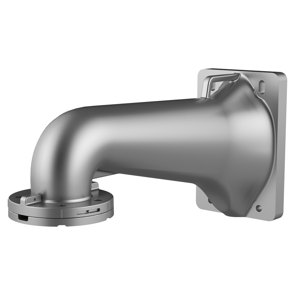 (DS-4604ZJ-PAAC) Support mural - Alliage d'aluminium - Poids 1.9 kg - 189 (H) x 124 (L) x 397 (Pr) mm - Adapté pour une utilisation extérieure - Couleur gris platine