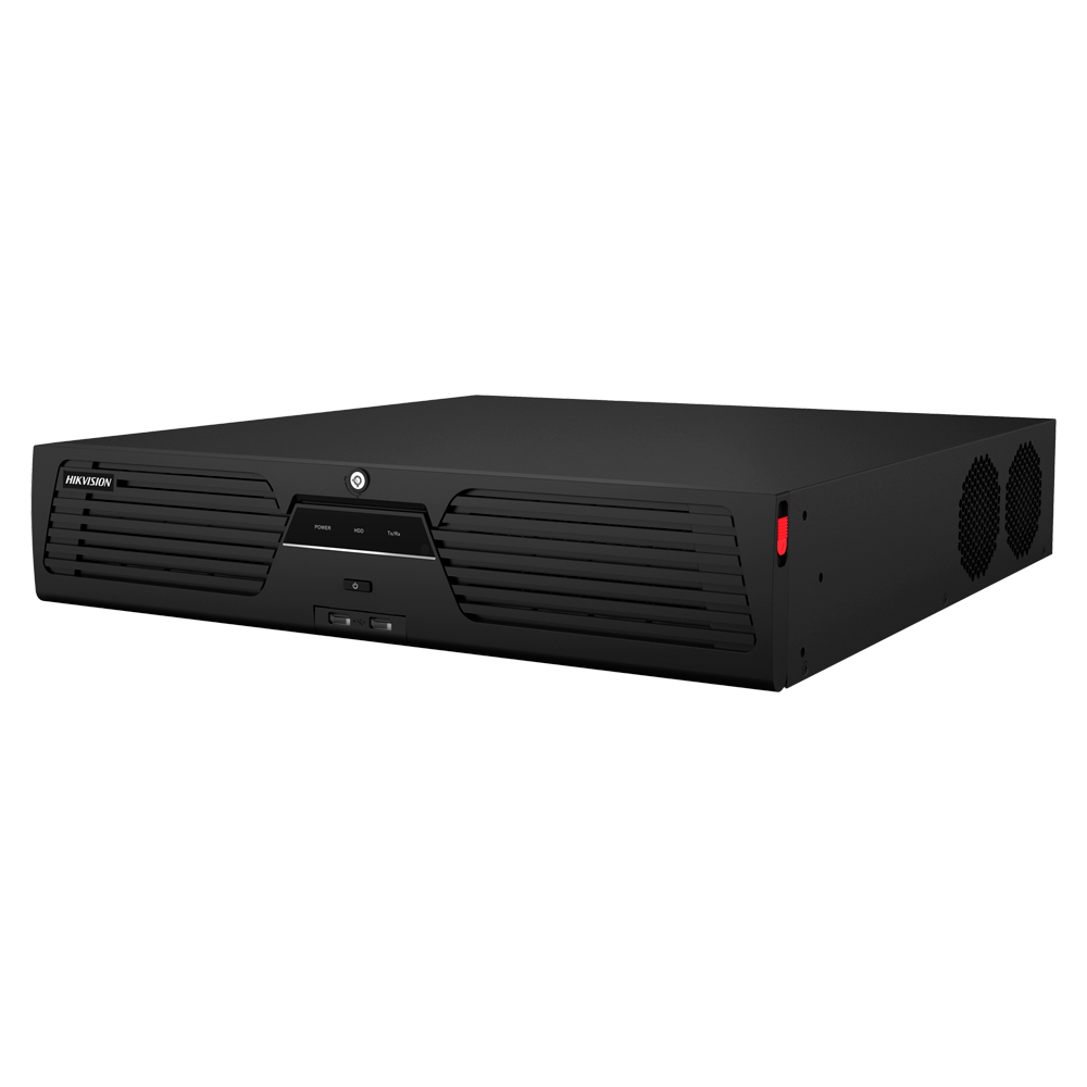 (DS-9632NXI-I8/VPro) Hikvision NVR 32 CH IP gamme SOLUTIONS - Résolution maximale 32 Mpx - Bande passante 384 Mbps | Supporte 8 disques durs - Alarmes , Audio , POS , RAID - AcuSearch | Guanlan | Reconnaissance faciale - AcuSeek, recherche textuelle | ANPR