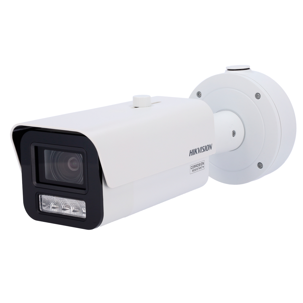 (iDS-2CD7A46G2-IZHSY(2.8-12mm)) Hikvision cámara Bullet IP gama SOLUTIONS - Resolución 4 Mpx (2688x1520) | 100 fps - Lente 2.8~12mm | MD2.0 | AcuSense | Face Capture - Alarma | Audio | 5 streams - IR 60 m | Múltiples funciones inteligentes - MicroSD | IP67 | IK10 | Anticorrosión NEMA 4X