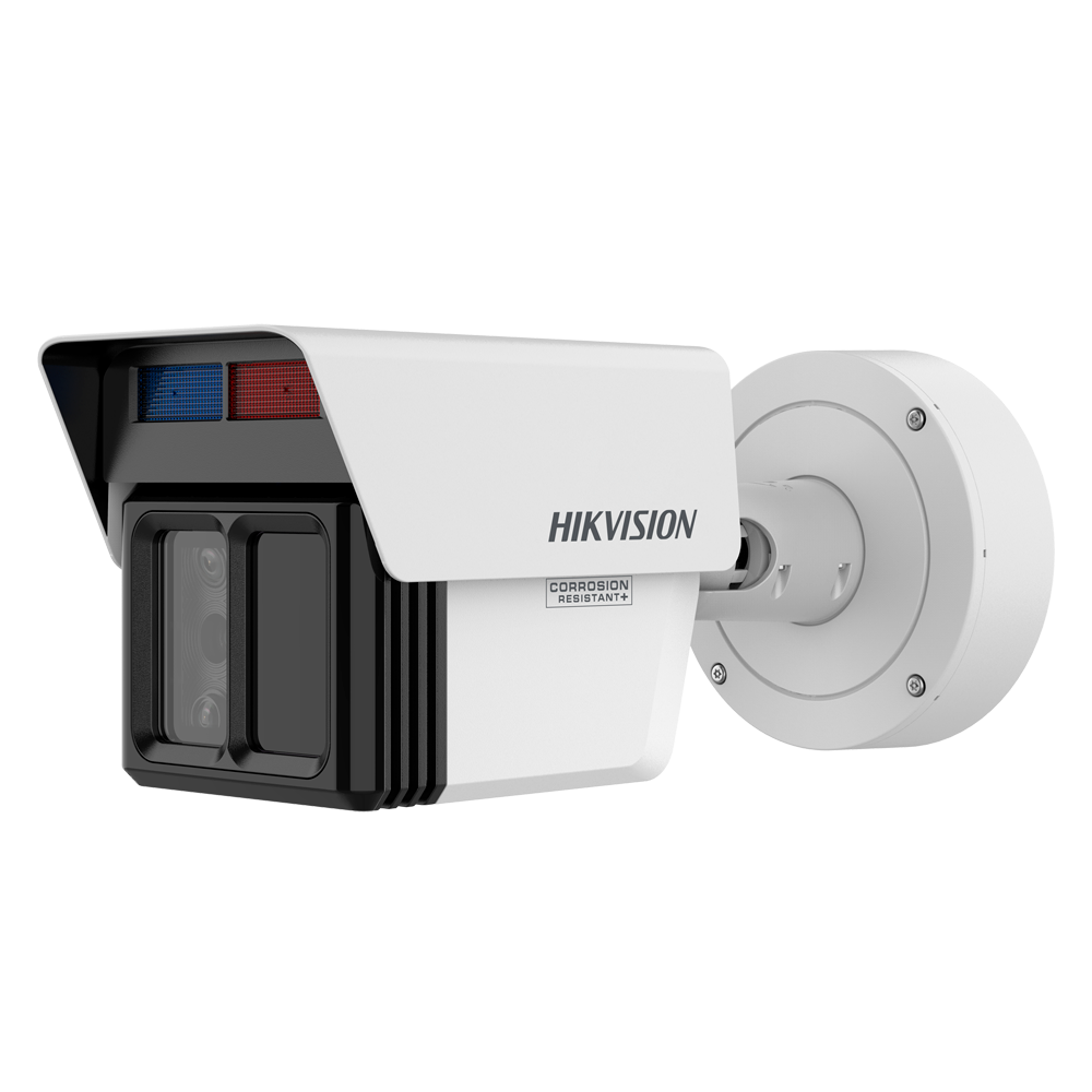 (iDS-2CD7T46G2/VX3-IHSY(4/12/25mm)) Hikvision cámara Bullet IP SOLUTIONS Perimetral - 3 Lentes en 1: 4/12/25 mm - Resolución 4Mpx/2Mpx/2Mpx - MD 2.0 | AcuSense | Guanlan - IR 120 m | DarkFighter 2.0 | PoE+ | MicroSD - Alarmas | Audio | IP67 | IK10 | NEMA 4X