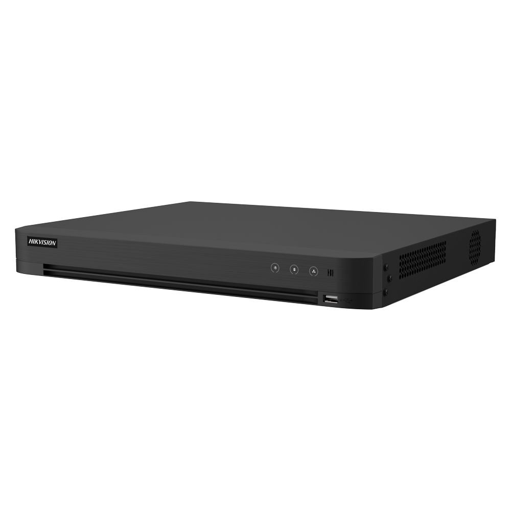 (iDS-7216HUHI-M2/XT/16A+16/4ALM) DVR 5n1 16 CH gamme PRO Hikvision - 16 CH HDTVI / HDCVI / AHD / CVBS - Jusqu'à 32 CH IP - Sortie HDMI 4K et VGA | Audio | Alarmes - Détection de mouvement 2.0 | AcuSense - Reconnaissance faciale |  2 Disque dur
