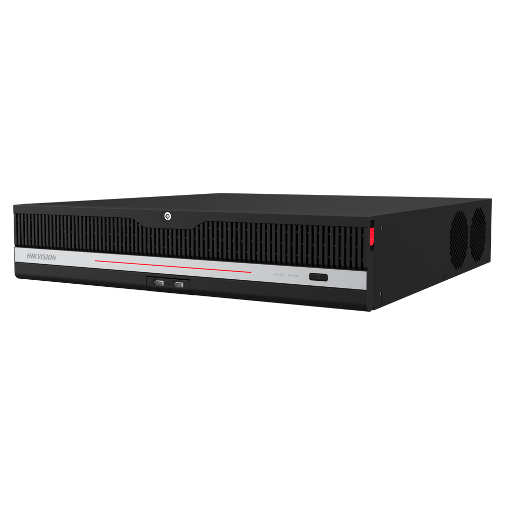 (iDS-9632NXI-P8) Enregistreur NVR Hikvision 32CH gamme SOLUTIONS - Resolution 32 Mpx - AcuSeek, recherche textuelle - Résolution 32 Mpx | Alarmes | AcuSense | 8 HDD - Bande passante 320 Mbps | Structure vidéo | RAID - Détection de mouvement 2.0 | Reconnaissance des visages