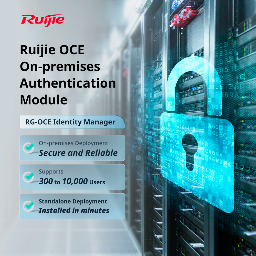(RG-OCE-IDENTITY-LIC-BASE) Ruijie Cloud On-Permise - Installation de OCE-Identity - Jusqu´ 20 utilisateurs