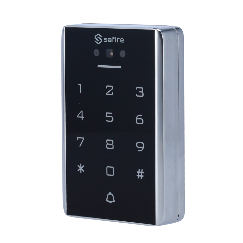 (SF-AC124-FR-WIFI) Contrôle d´accès autonome - Accès facial, carte EM, PIN et APP - Sortie relais, bouton-poussoir et sonerie - Wiegand 26 et WiFi | Contôle de temps - App Tuya Smart pour la gestion et les ouvertures à distance - Apte pour extérieur IP68