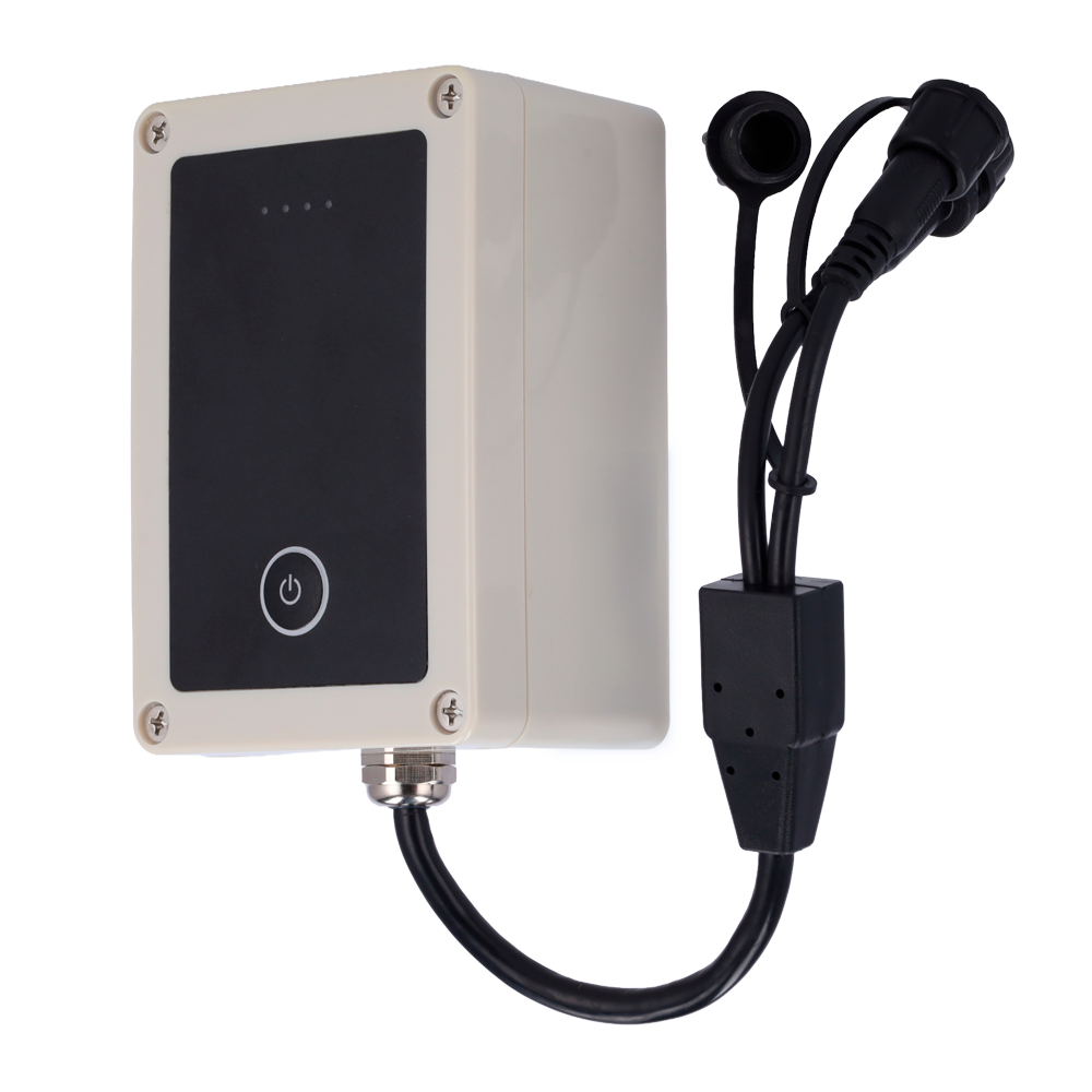 (STK-AC594) Batterie externe pour caméras sans fil - Connecteur Jack CC 12V - Capacité 25000mA/3.6V  - Protection IP66K - Support magnétique