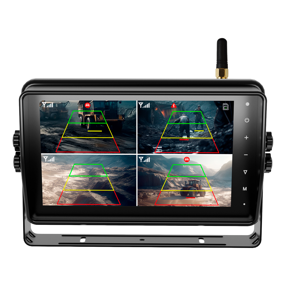 (STK-HDW297RS) Moniteur à écran tactile avec enregistreur intégré - 10 pouces - 4 Canaux d'enregistrement - Communication sans fil - Résistant à l'eau IP66 - Compatible avec la détection de l'IA
