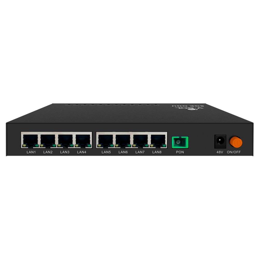 (VSOL-V2808-8GL-PSE) V-SOL - 1*XPON+4GE(PoE+) ONU -  8x RJ45 10/100/1000Mbps PoE+/PoE,IEEE 802.at/af - Fonctions de la couche 2 - Idéal pour le FTTx et la vidéosurveillance