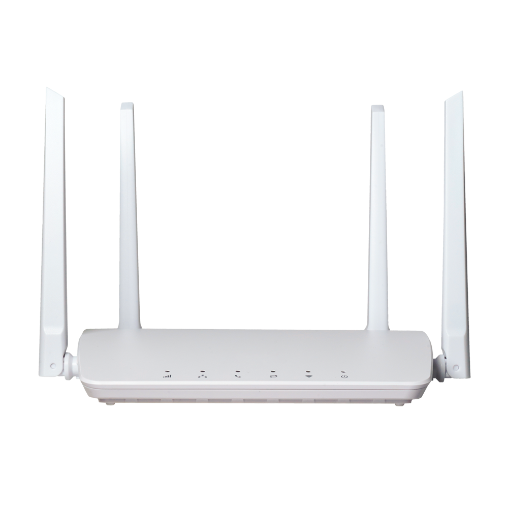 (VSOL-XMC1841E(CAT4)) Routeur 4G Cat4 150Mbps en aval 50Mbps en amont - Port RJ45 10/100MBps - Interface Wi-Fi 2.4GHz 802.11 b/g/n - Emplacement pour carte Nano SIM - LED d'indication d'activité - Antennes LTE et Wi-Fi externes