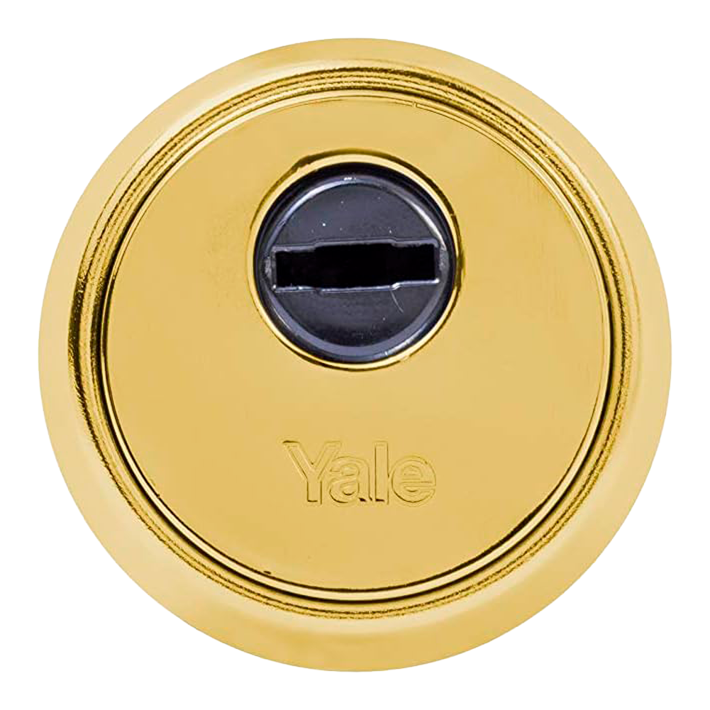 (YALE-ESCUTCHEON-M5-G) Bouclier de sécurité M5 - Anti-casse, extraction, perçage et serrage - Noyau de deux plaques en acier - Fixation avec 2 vis - Couleur dorée