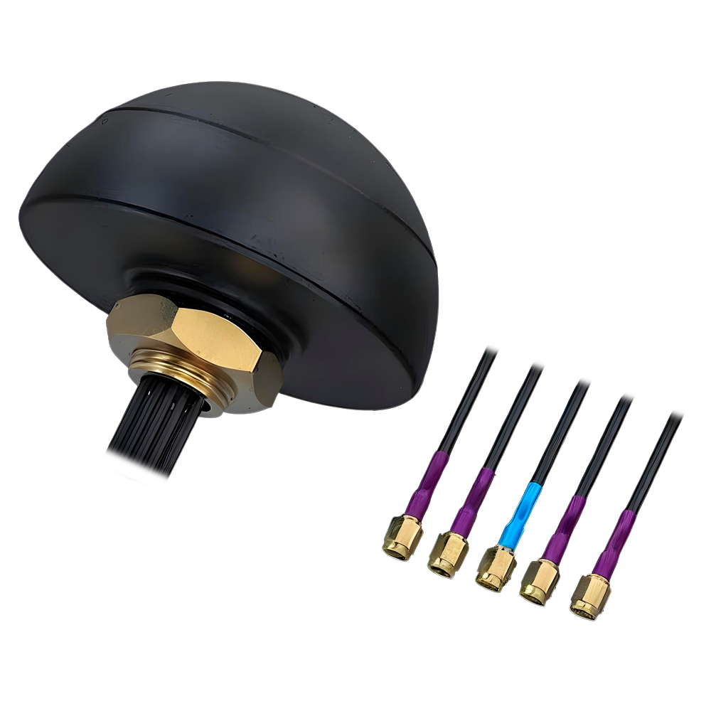 (TK-PR1KCL28) Antenne Teltonika - Antenne combo quadruple ((4x LTE MIMO + 1x GNSS) - 5x Connecteurs SMA mâles de haute qualité - Certification pour extérieurs avec protection IP67 - 5x Câbles RG174 intégrés de 3 mètres de long