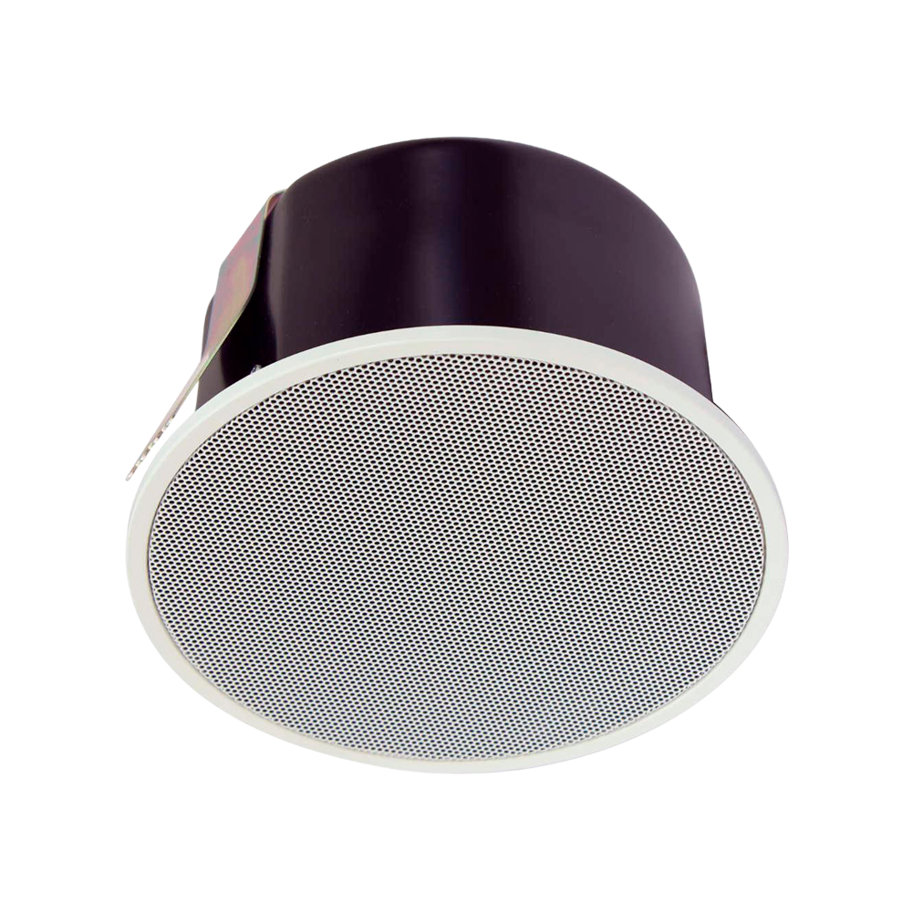 (TOA-PC-1860AB-EB) Haut-parleur de plafond EN54 100V - 2 Haut-parleurs à gamme complète 3" - Puissance A/B 2 x 6 / 3 / 1 W  - Sensibilité 92 dB / SPLmax 102 dB - Gamme 150~20000 Hz - Installation encastrée