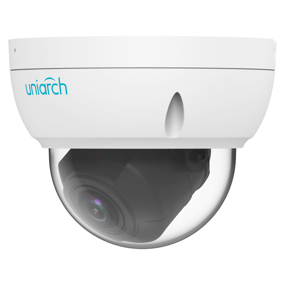 [UV-IPC-D314-ADZK] (UV-IPC-D314-ADZK) Caméra dôme IP Uniview-Uniarch - 4 MP | Objectif 2.8~12 mm - IR 50 m | 120dB WDR - Détection du corps humain | UMD - PoE | IP67 | IK10 - Microphone intégré