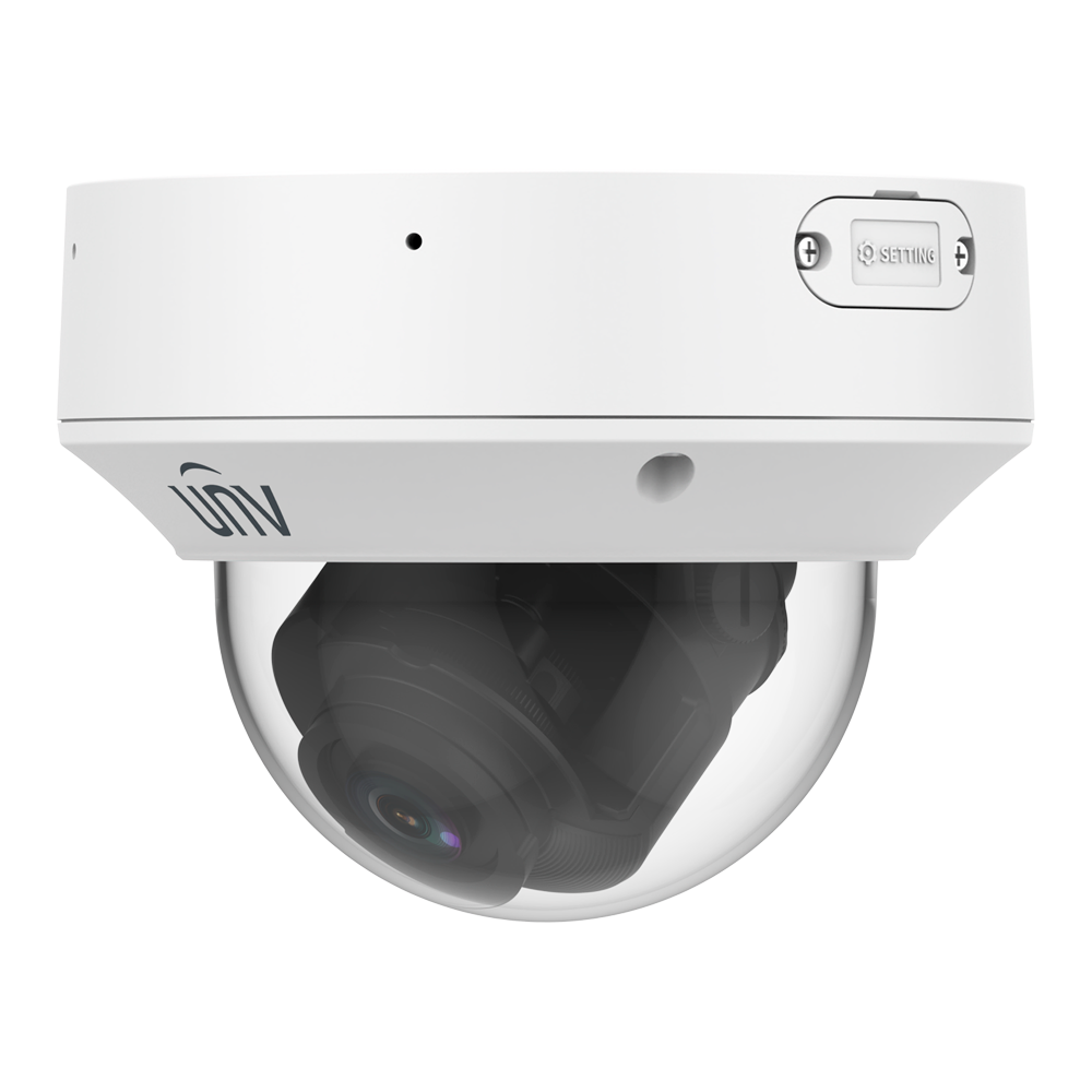 (UV-IPC3238SA-ADZK-PI-LS-I2A) Cámara Domo IP Uniview - Gama Prime - 8 MP | Lente 2.7~13.5  mm | microSD 512 GB - IR 80 m | WDR 130 dB  - Super StarLight | Conteo de personas | Wise-ISP - PoE | SIP | UMD | IP67 | IK10 - 2 Mic | Alarma | Audio | Heater