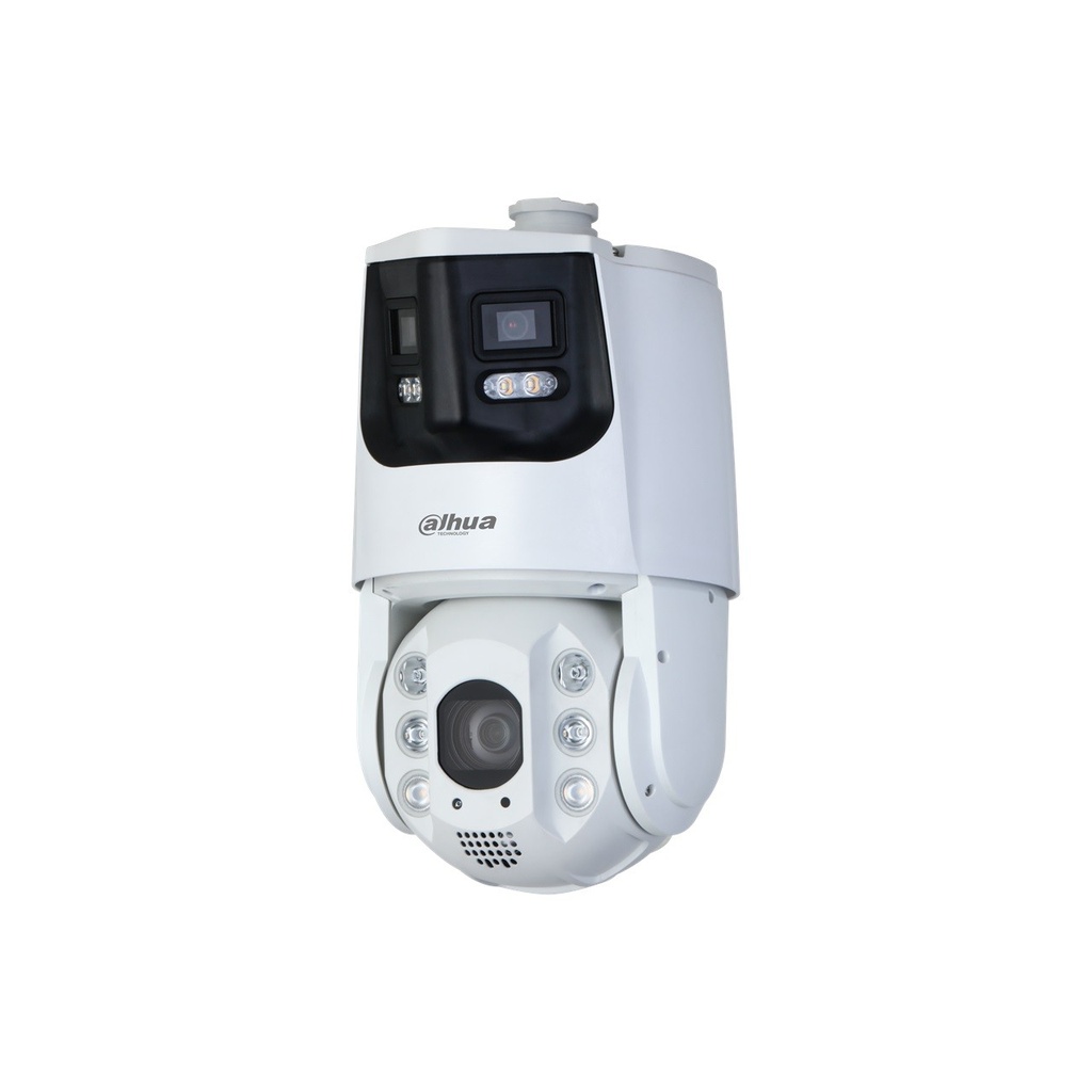 [DH-SDT6C432-4P-GB-APV-0280] (DH-SDT6C432-4P-GB-APV-0280) Dahua X-spans Series Caméra PTZ panoramique 4MP 32X Smart Dual Light Network avec caméra de vue d'ensemble à 180°, suivi automatique, protection périmétrique, classification des objets, filtre de fausse alarme, alarme lumineuse et audio, IR 200 m, IP66