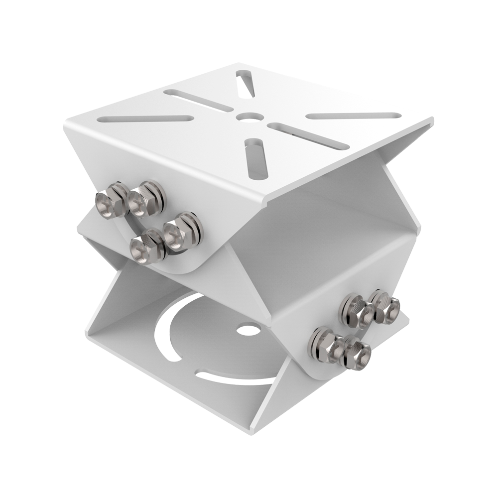 (DS-1232ZJ-T) Joint universel PT - Acier inoxydable - Adapté pour une utilisation extérieure - Couleur blanche - 92.5 (H) x 100 (L) x 100 (Pr) mm