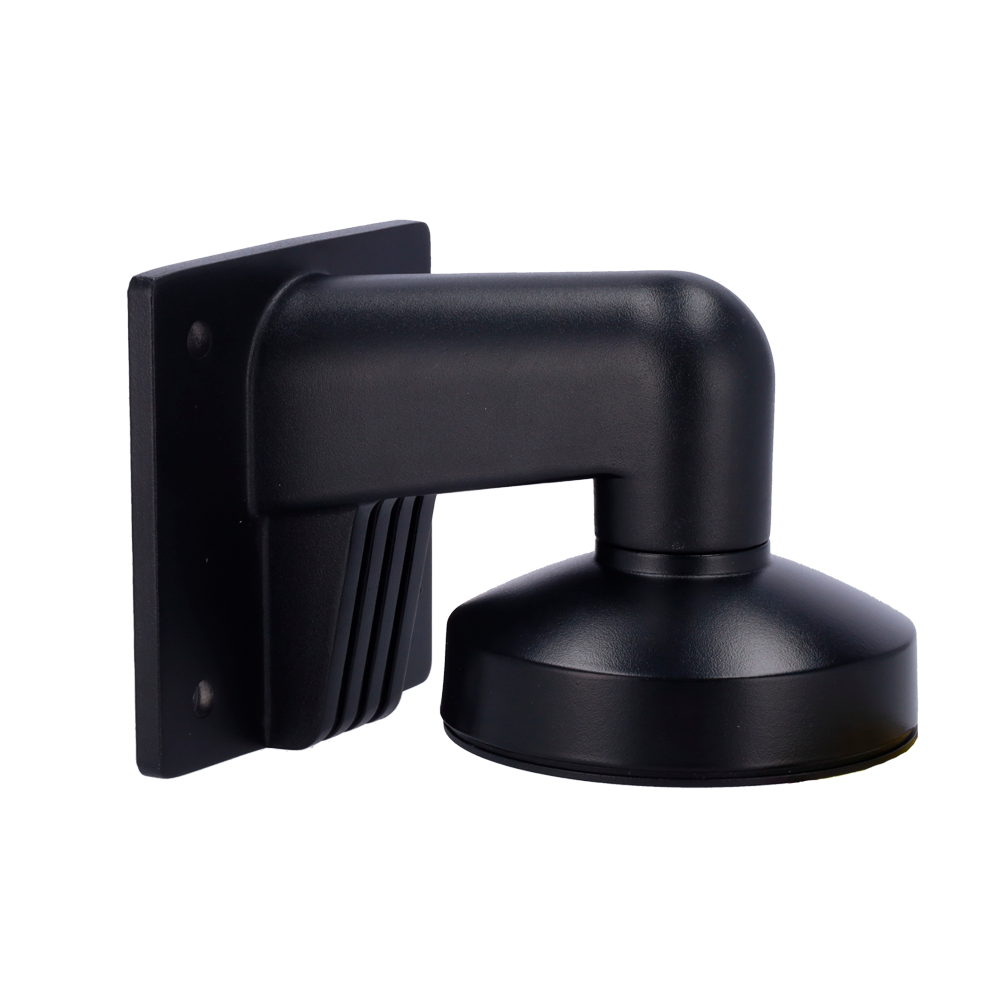 (DS-1272ZJ-110-TRS-B) Support mural pour caméras dômes - Adapté pour une utilisation extérieure - Aluminium avec traitement par pulvérisation - Compatible avec Hikvision - Passage de câble - Couleur noir