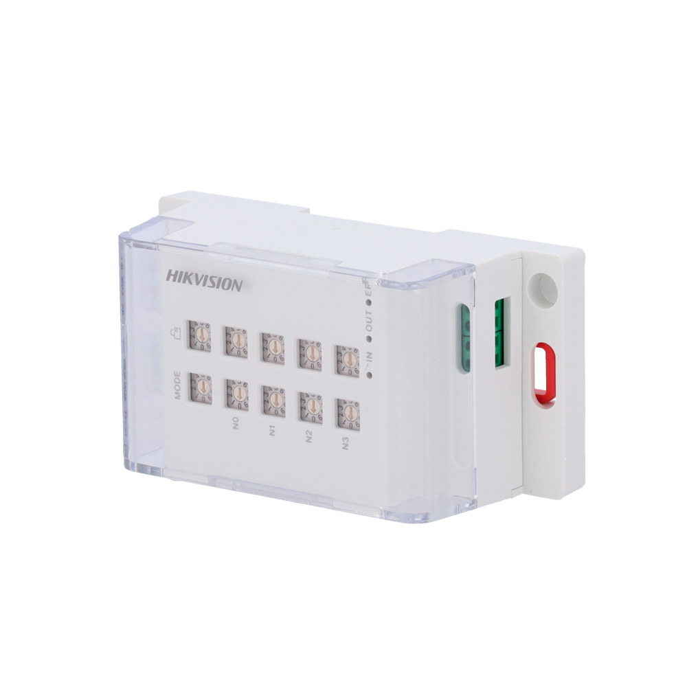 (DS-KA-RL1E2) Módulo de relé - Salida NO/NC/COM - Añade una salida de relé adicional - Alimentación con DS-KAD706xEY - Montaje en carril DIN o superficie