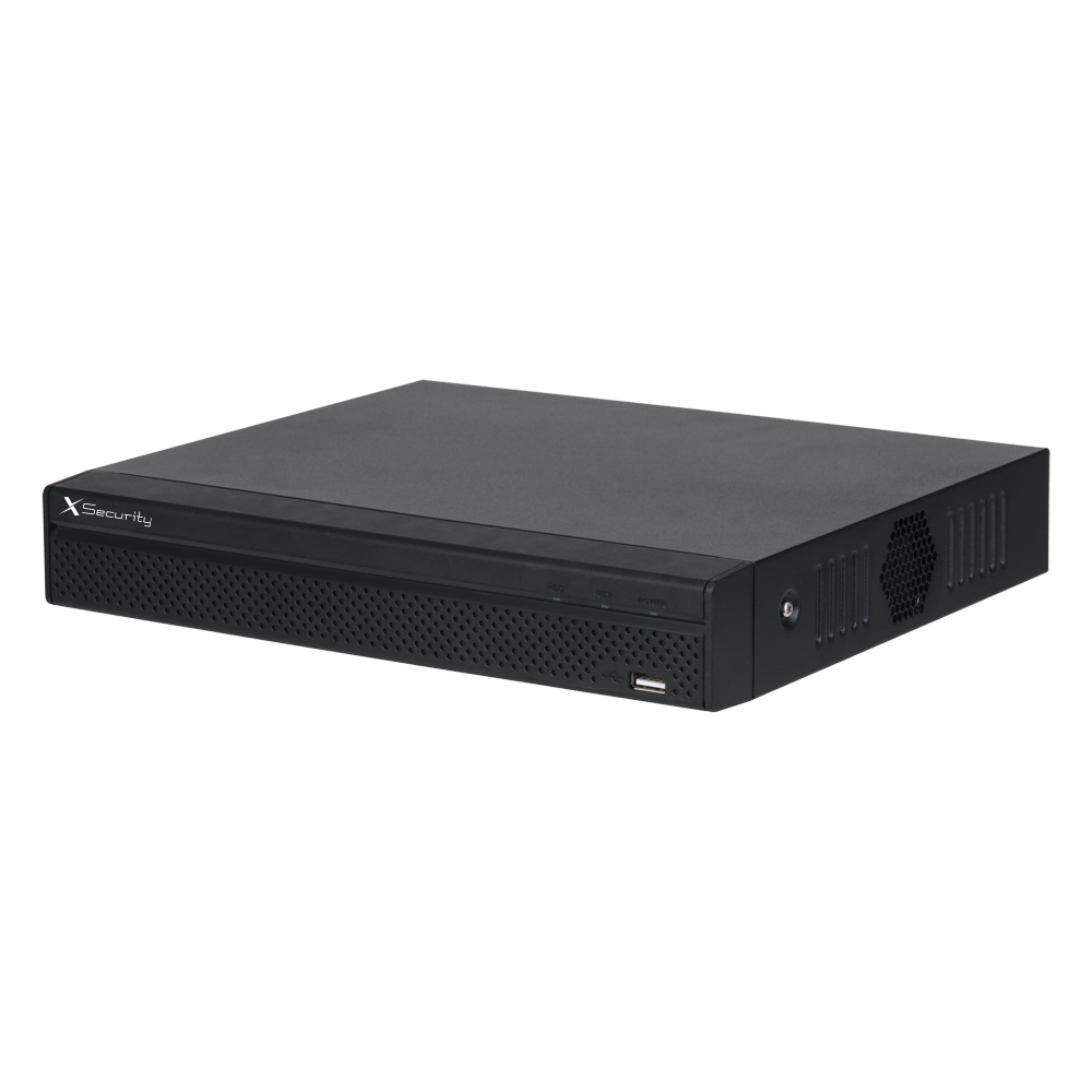 (XS-XVR3116-SM) Videograbador 5n1 X-Security - 16 CH HDTVI/HDCVI/AHD/CVBS + 2 IP - Resolución máxima 1080p - Audio sobre coaxial - Detección de movimiento avanzada SMD - 1 HDD