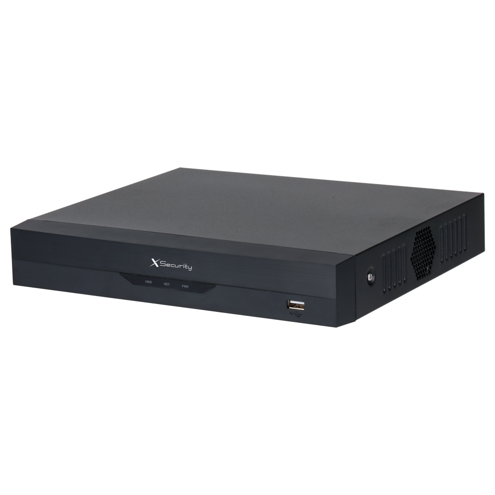 (XS-XVR6116-WIZ) Enregistreur5n1 X-Security - 16 CH HDTVI/HDCVI/AHD/CVBS + 8 IP - Résolution maximale 5 Mpx - Audio sur coaxial | SMD | AcuPick - 2 CH Reconnaissance faciale - IVS Wizsense | 1 HDD